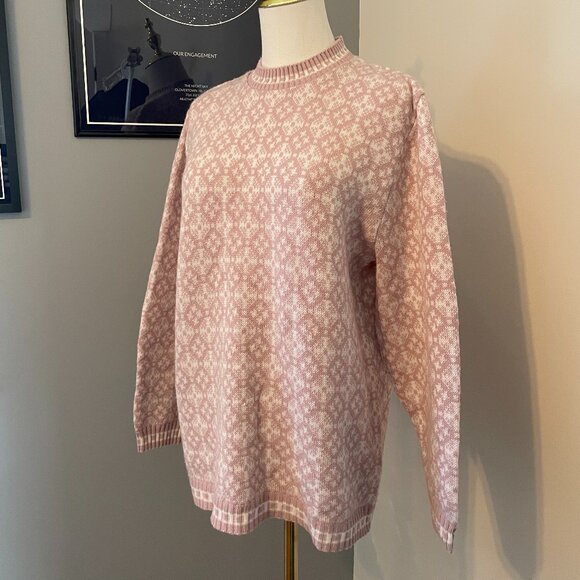 Vintage 90s Pink Knit Sweater - Picture 2 of 4